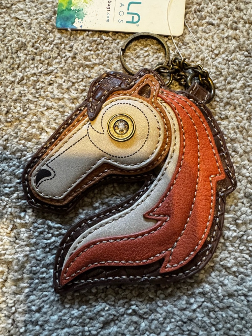 CHALA Brown Horse Wallet & Keychain Set - Picture 5 of 7